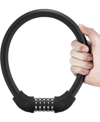 Велосипедный кодовый замок Urbanmax, легкий, 22inch, черный