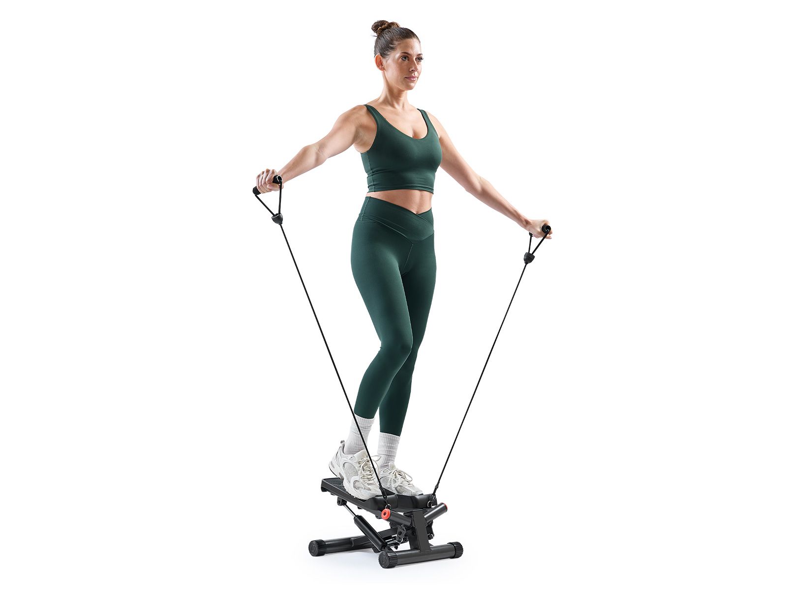 Степпер Sunny Health & Fitness Smart Twist с эспандерами и Bluetooth