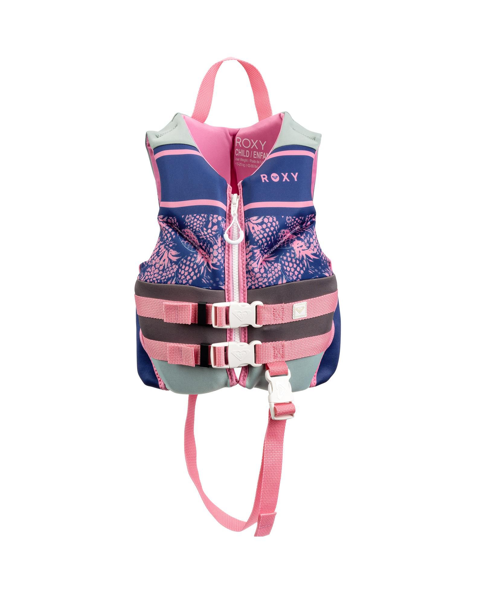 ROXY Daily CGA Life vest, PFD for kids with Quick Release Belts and Adjustable Leg Strap