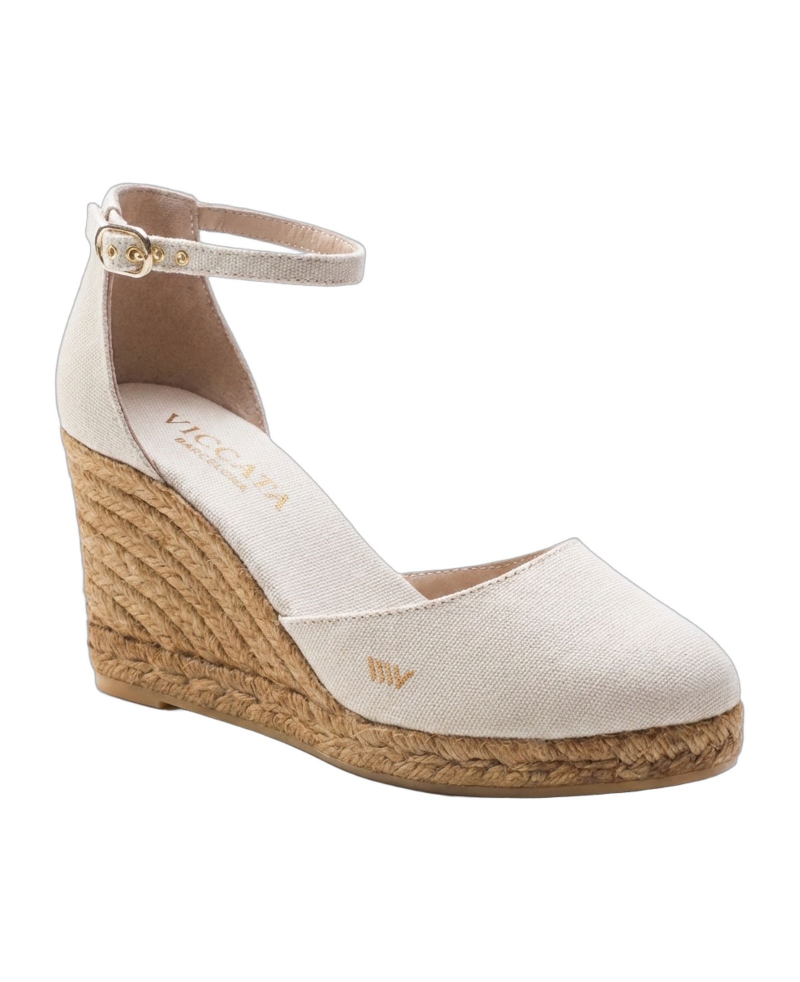 VISCATA Women's Estartit Canvas Espadrille Wedges Ankle Strap