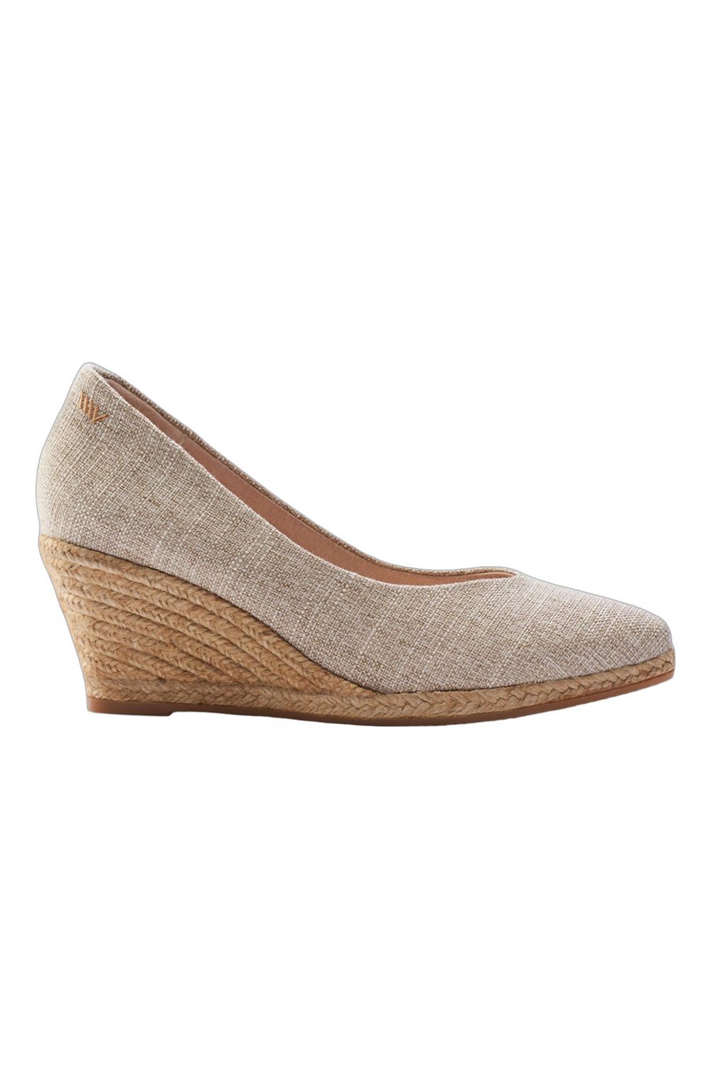 VISCATA Women's Roses Canvas V Cut Espadrille Wedges Slip on