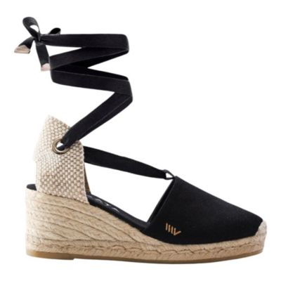 Women's Escala Canvas Espadrille Wedges Lace up