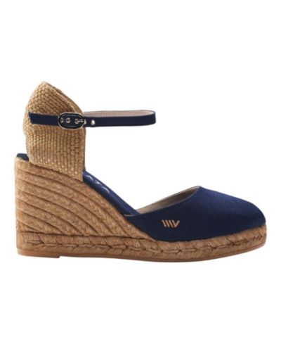Women's Satuna Canvas Espadrille Wedges Ankle Strap