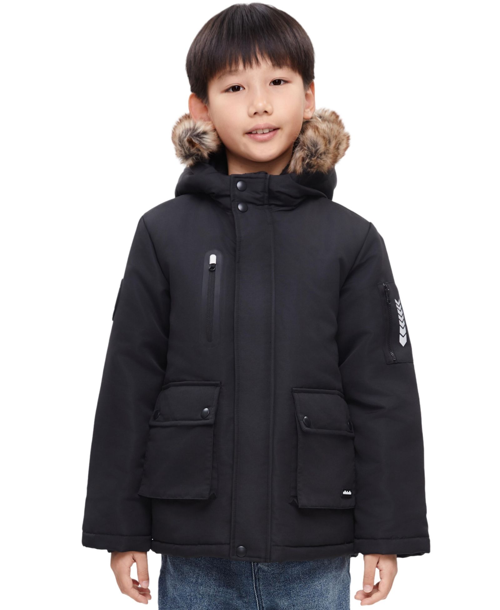 Rokka&Rolla Boys Parka Jacket with Lined Hood