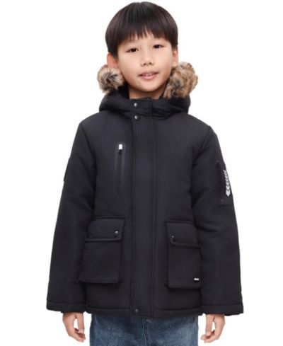 Rokka&Rolla Boys Parka Jacket with Lined Hood