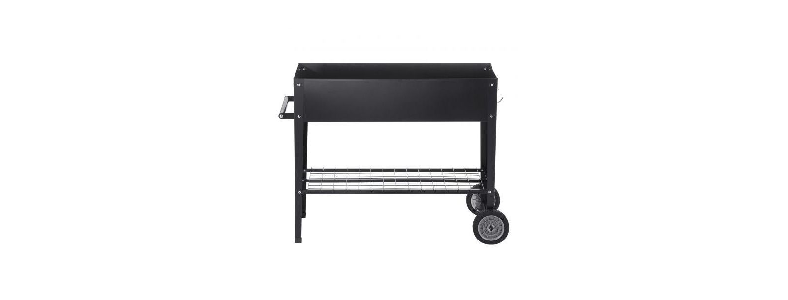 Садовая грядка Slickblue Galvanized Metal Raised Planter Box с ножками для уличного посадки