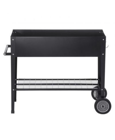 Садовая грядка Slickblue Galvanized Metal Raised Planter Box с ножками для уличного посадки