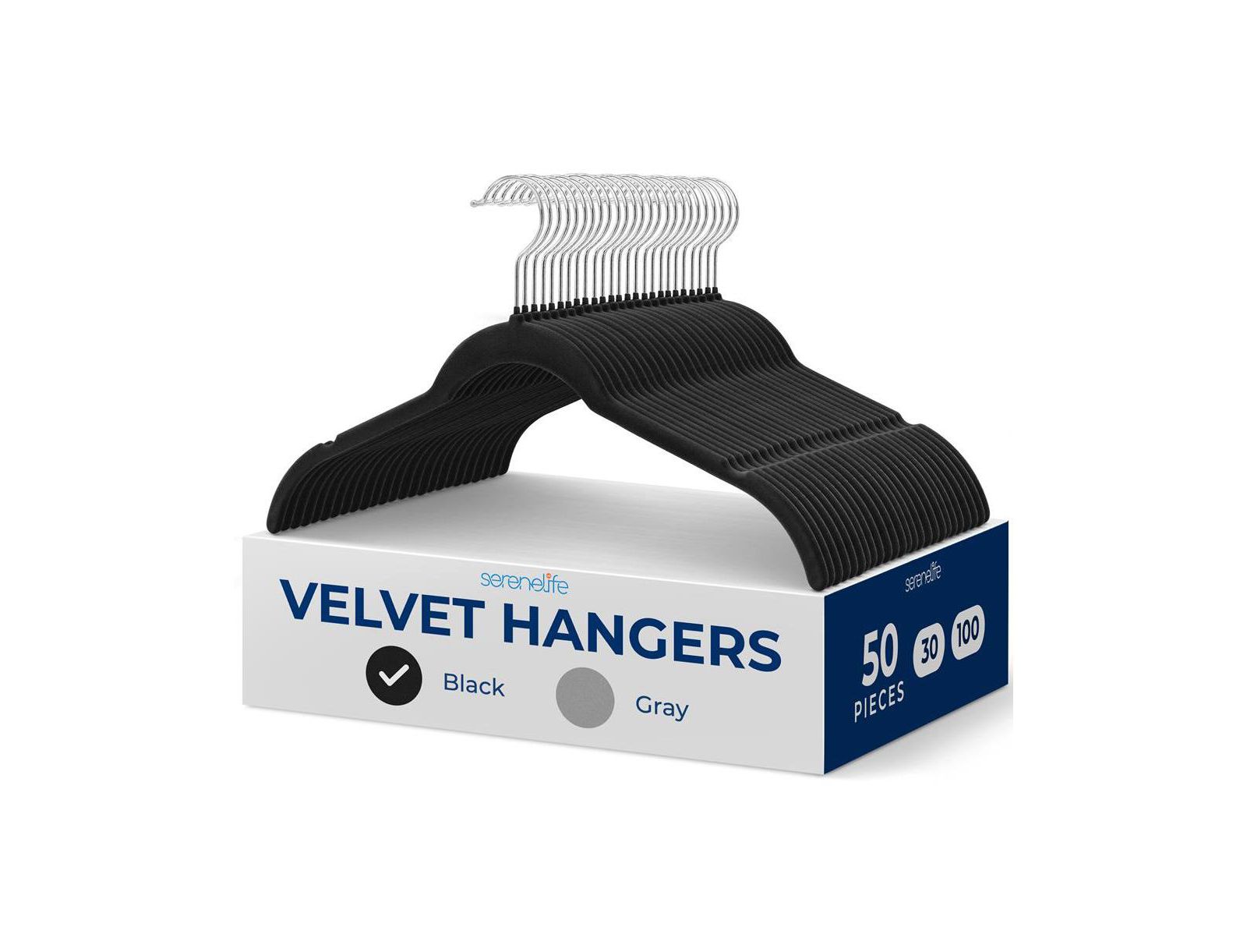 Вешалки для одежды SereneLife 50-Piece Velvet