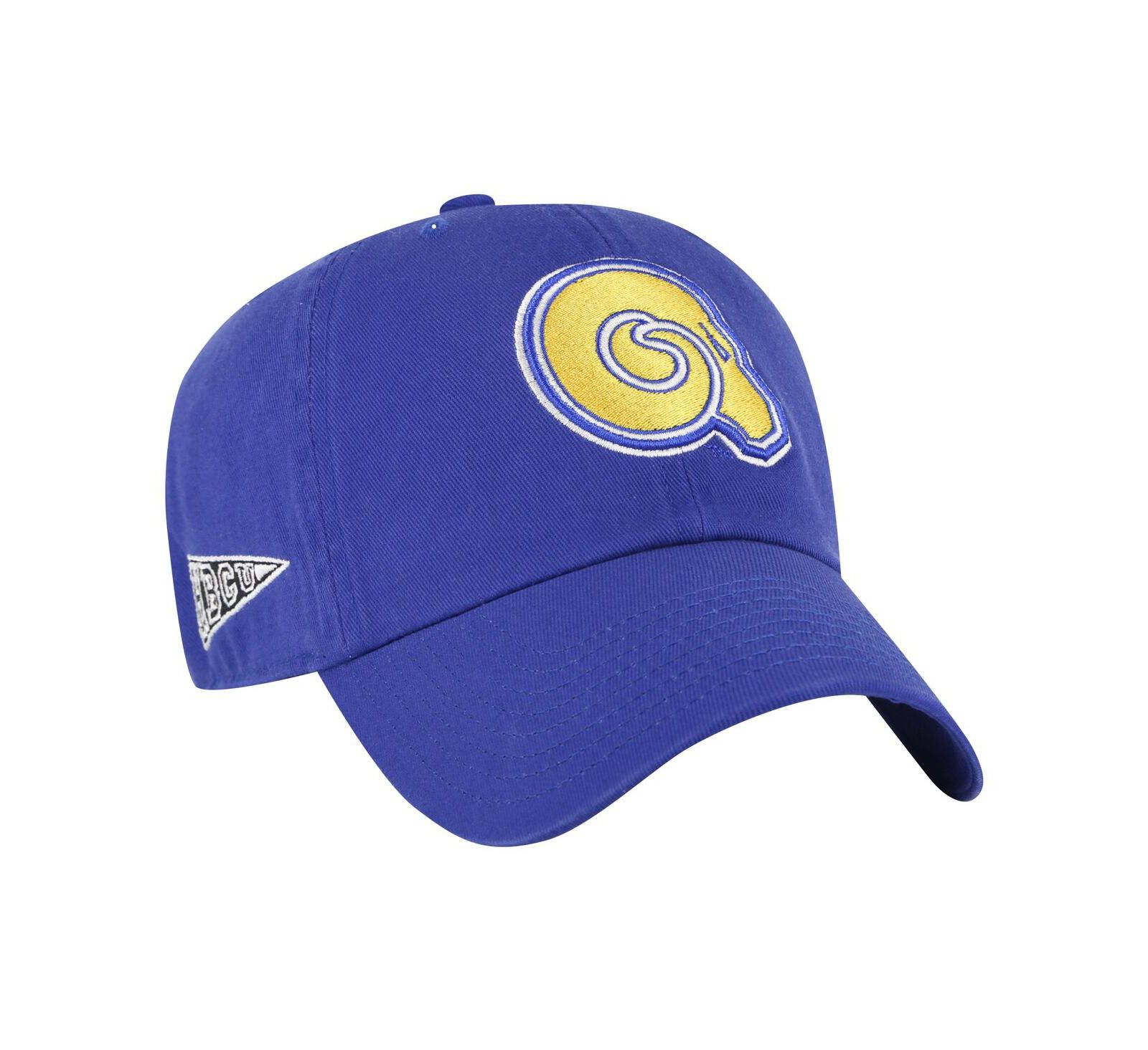 Мужская кепка '47 Brand Blue Albany State Golden Rams Side Back Clean Up Adjustable