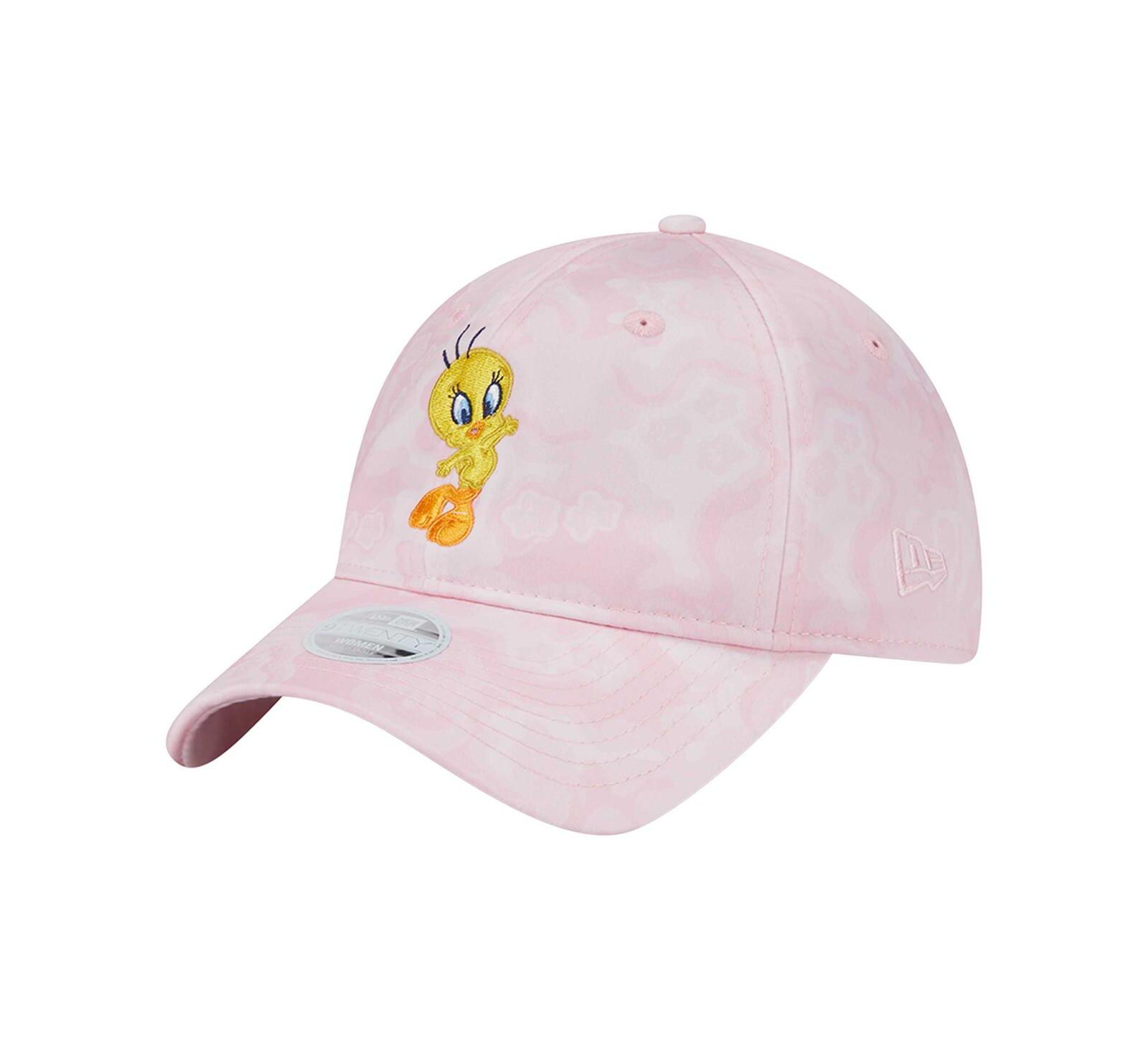 Женская регулируемая кепка New Era Looney Tunes 9TWENTY Tweety Bird светло-розовая