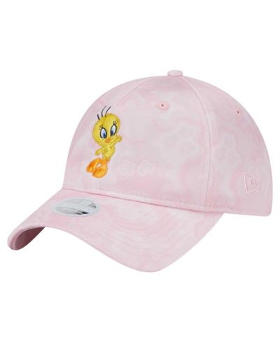 Женская регулируемая кепка New Era Looney Tunes 9TWENTY Tweety Bird светло-розовая