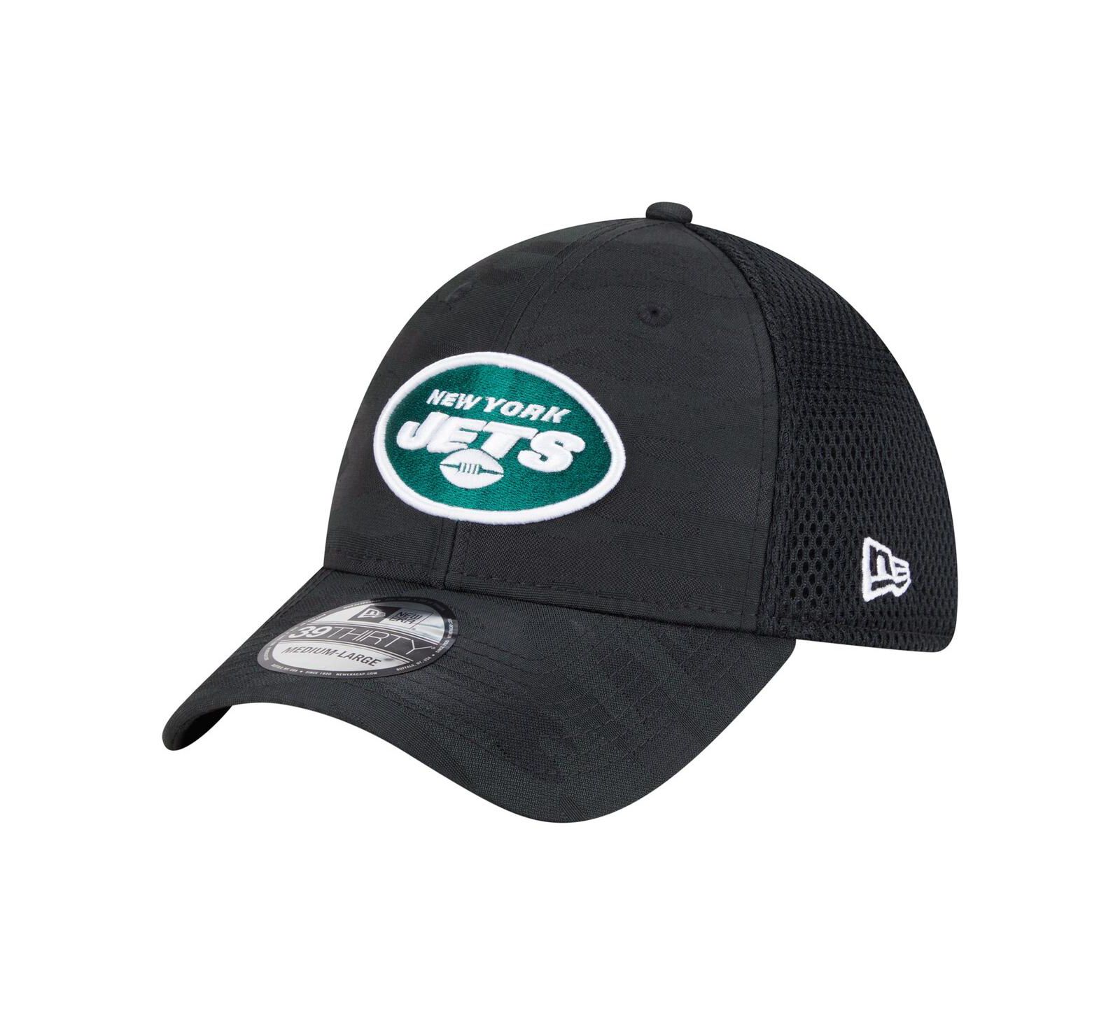 Мужская кепка New Era New York Jets Active Camo 39THIRTY Flex, черная