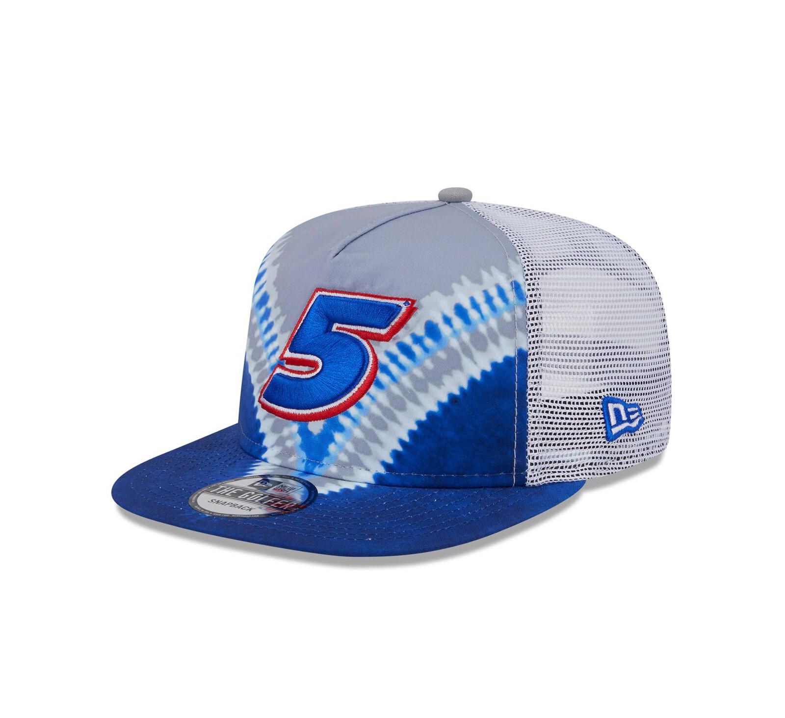 New Era Men's Blue Kyle Larson Golfer Tie-Dye Snapback Hat