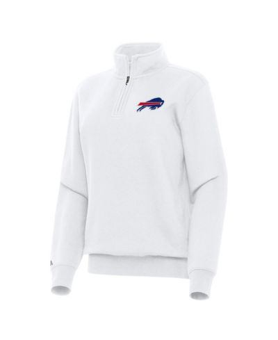 Antigua Женская белая кофта Buffalo Bills Victory Quarter-Zip Top
