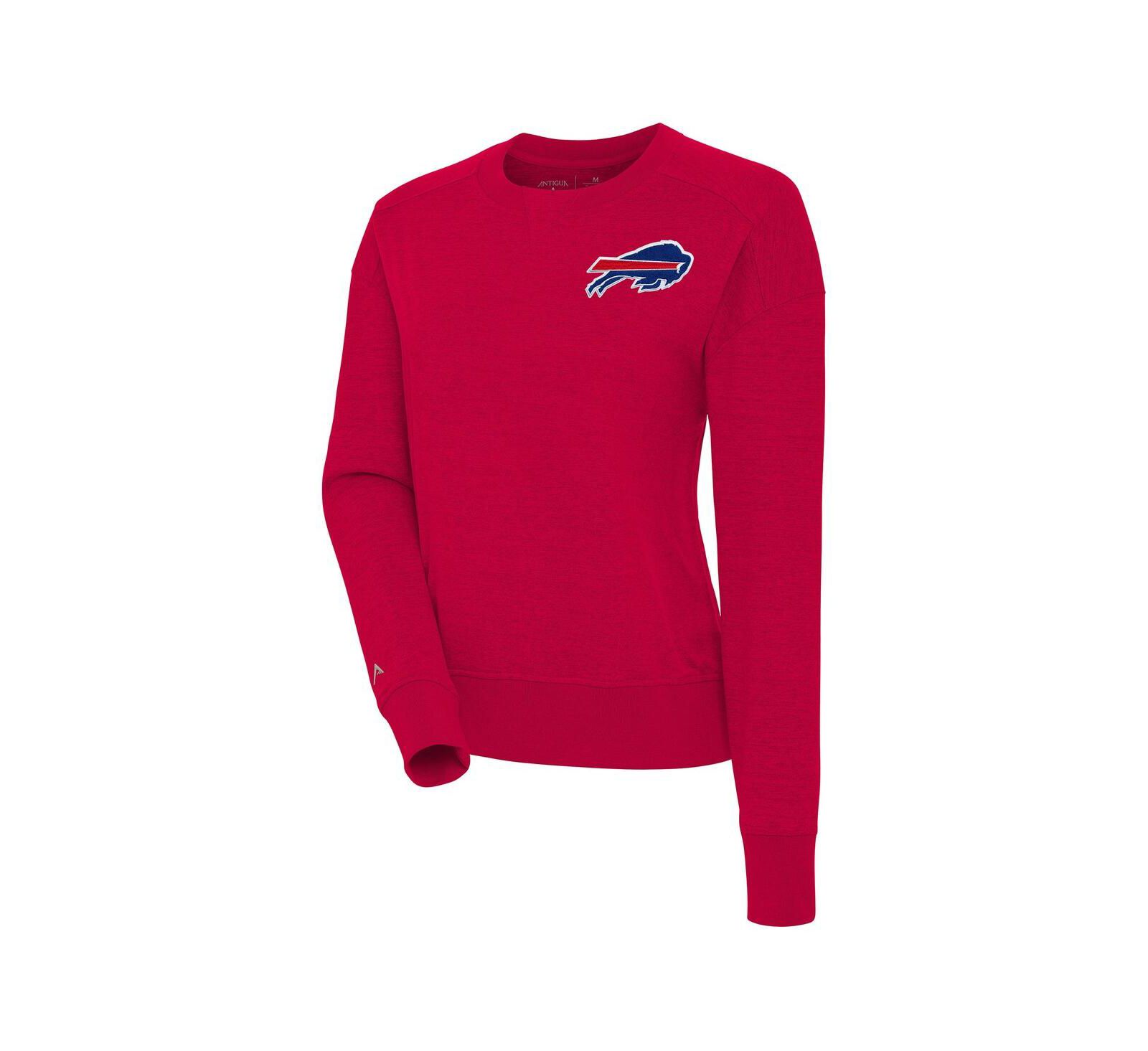 Antigua Women's Red Buffalo Bills Forward Fleece Pullover Sweatshirt