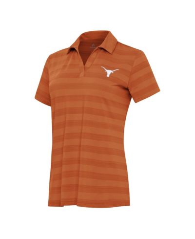 Antigua Women's Texas Orange Texas Longhorns Tunnel Polo Shirt