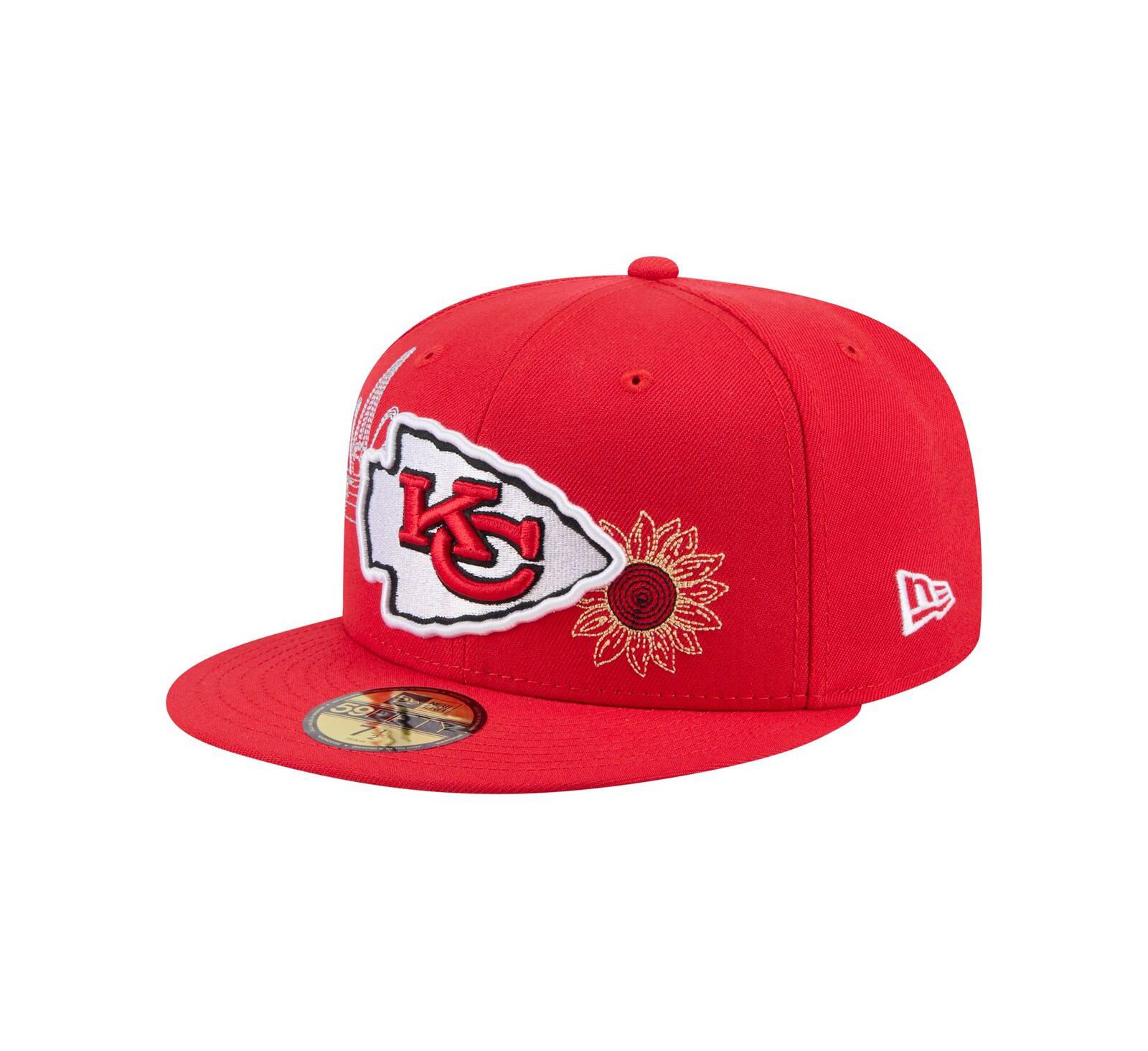 New Era Men's Red Kansas City Chiefs State Stitch 59FIFTY Fitted Hat