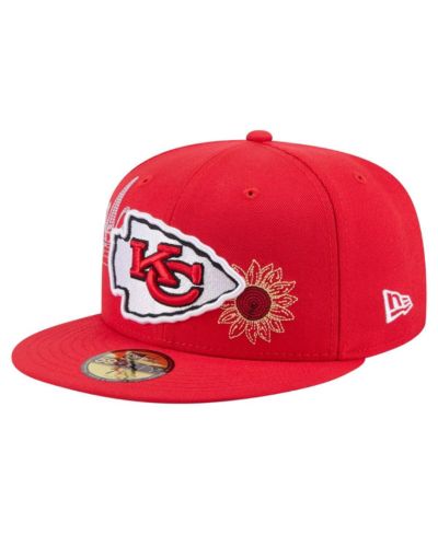 New Era Men's Red Kansas City Chiefs State Stitch 59FIFTY Fitted Hat