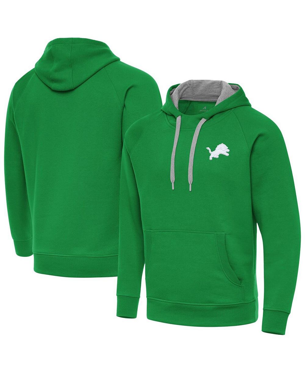 Мужское худи Antigua Detroit Lions St. Patrick's Day Victory, цвет Kelly Green