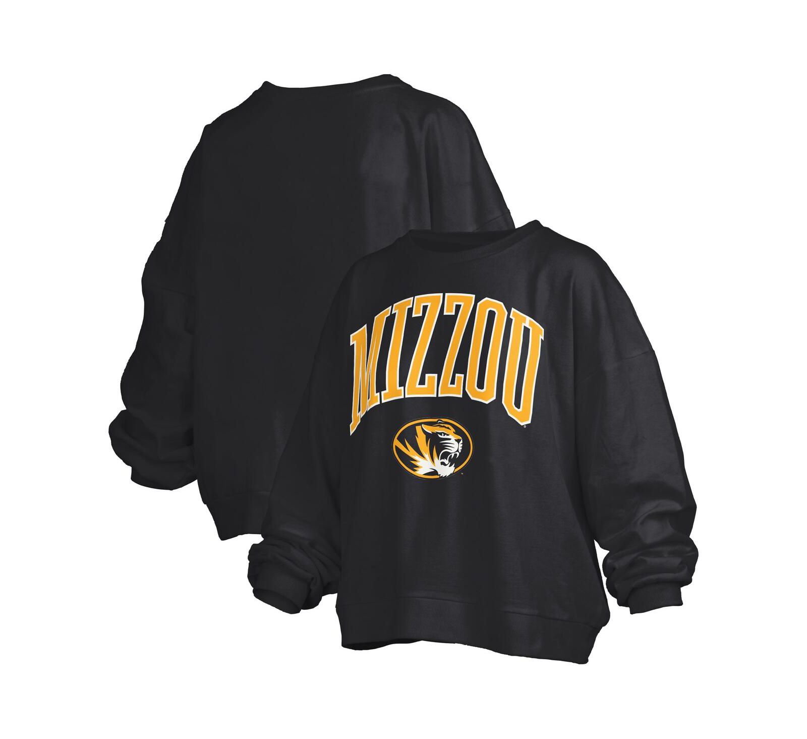 Свитшот Pressbox Women's Black Missouri Tigers