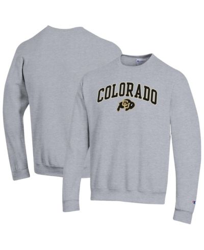 Champion Мужская толстовка Colorado Buffaloes Arch Over Logo, серая меланж
