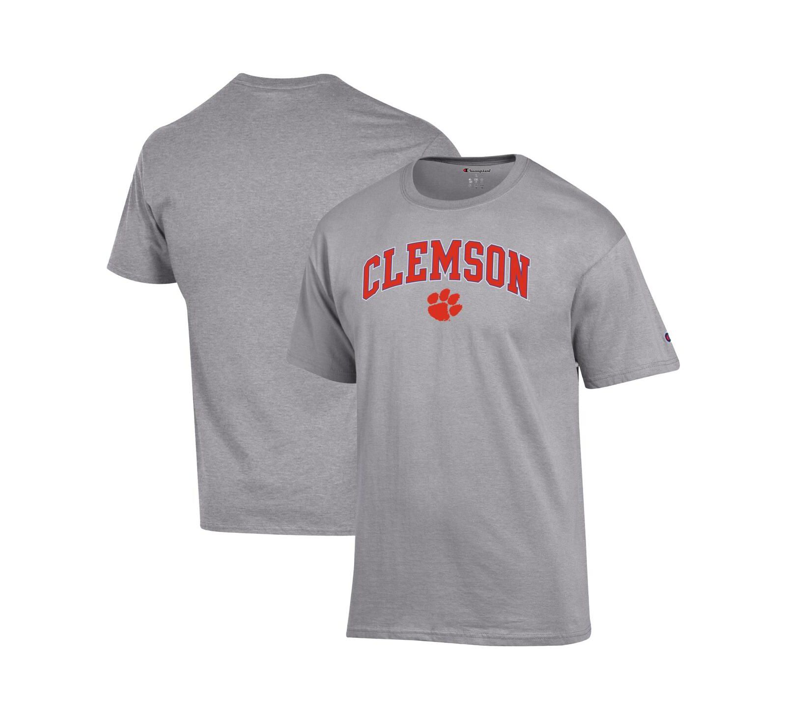 Мужская футболка Champion Clemson Tigers, серый меланж