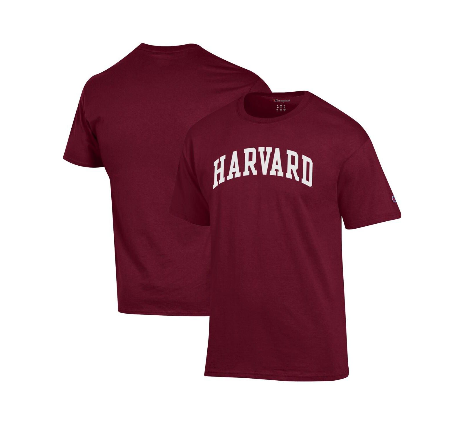 Champion Men's Crimson Harvard Crimson Basic Arch T-Shirt