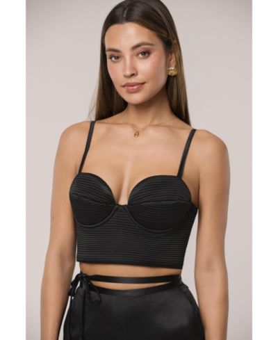 JLUXLABEL Women's Thalia Textured Bustier