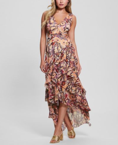 Женское шифоновое платье GUESS Ruffled High-Low