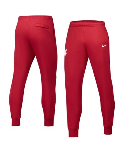 Nike Men's Crimson Washington State Cougars Club Fleece Pants
