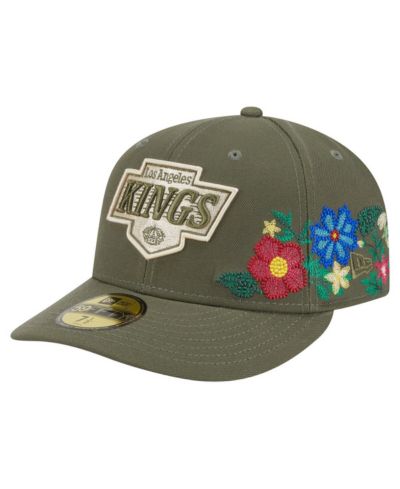 Кепка New Era 59FIFTY Los Angeles Kings Tonal Florals, мужская, оливковая