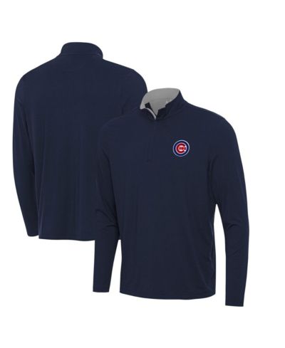 Мужской свитшот Antigua Navy Chicago Cubs Content Quarter-Zip