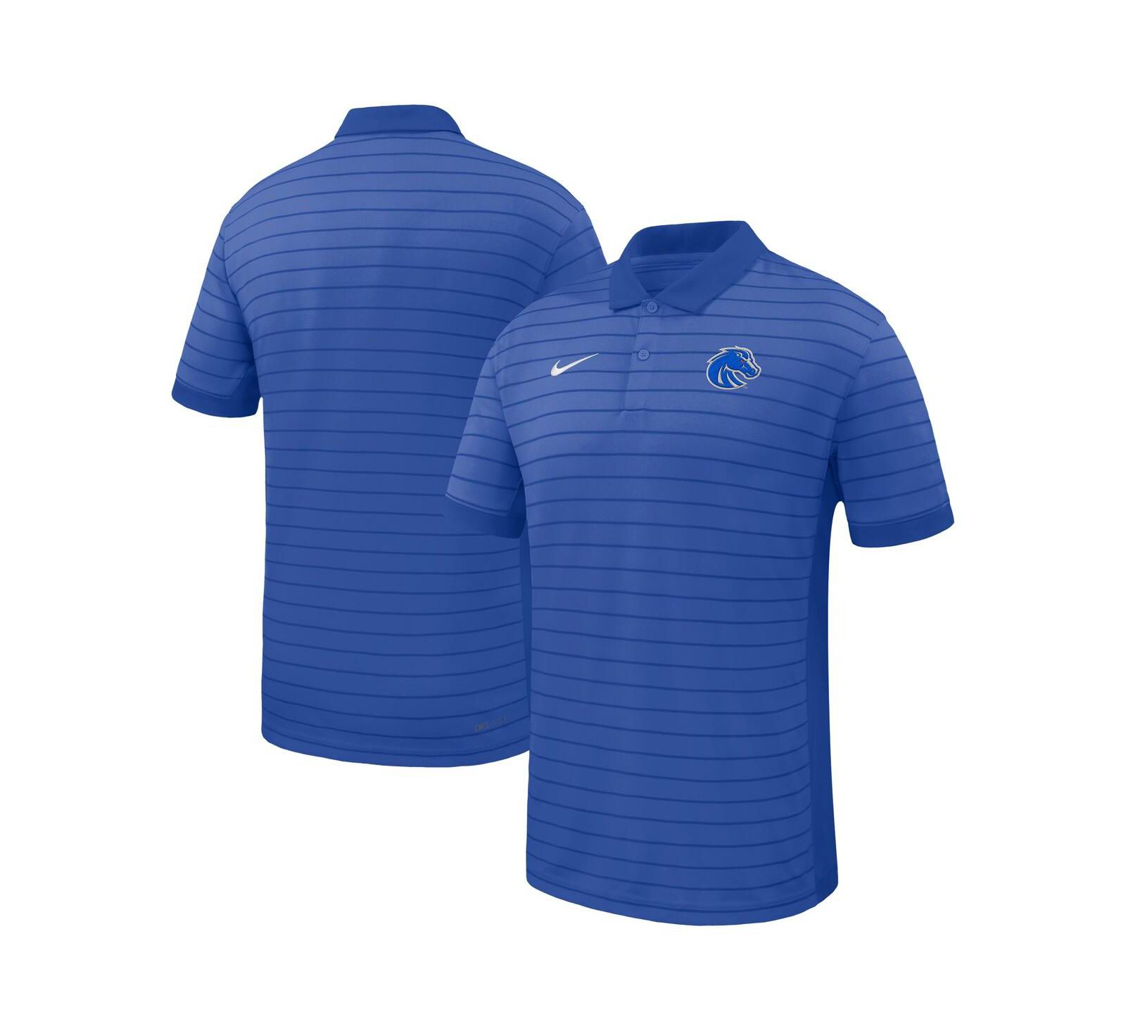 Nike Men's Royal Boise State Broncos 2025 Early Season Coaches Sideline Victory Stripe Performance Polo Shirt