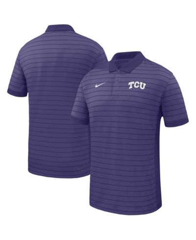 Мужская рубашка-поло Nike TCU Horned Frogs 2025 Early Season Coaches Sideline Victory Stripe Performance