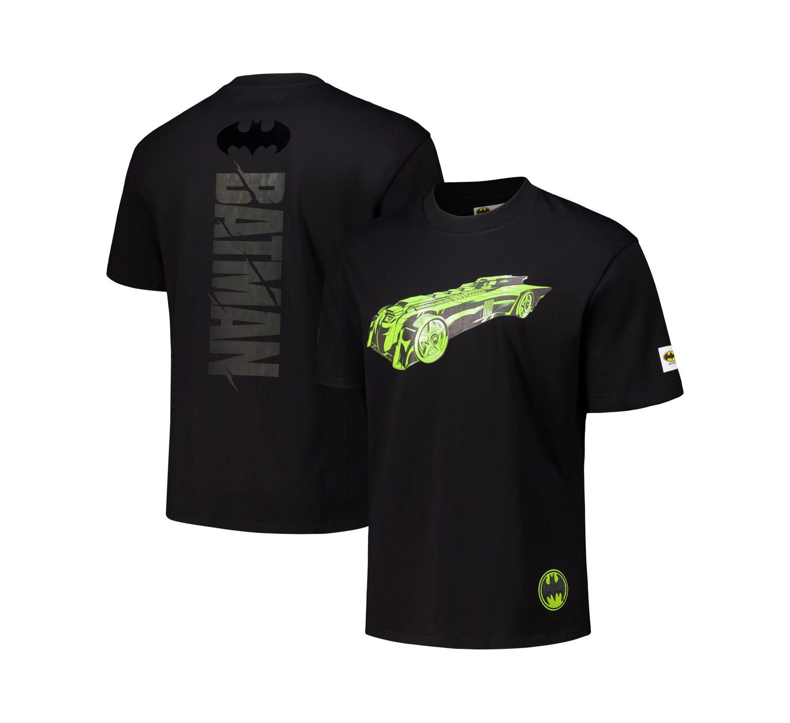 Мужская футболка Freeze Max Men's Black Batman Comics Batmobile Loose Fit T-Shirt