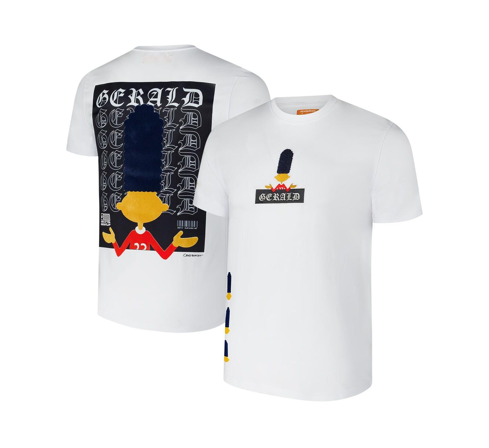 Freeze Max Men's White Hey Arnold Gerald Olde English T-Shirt