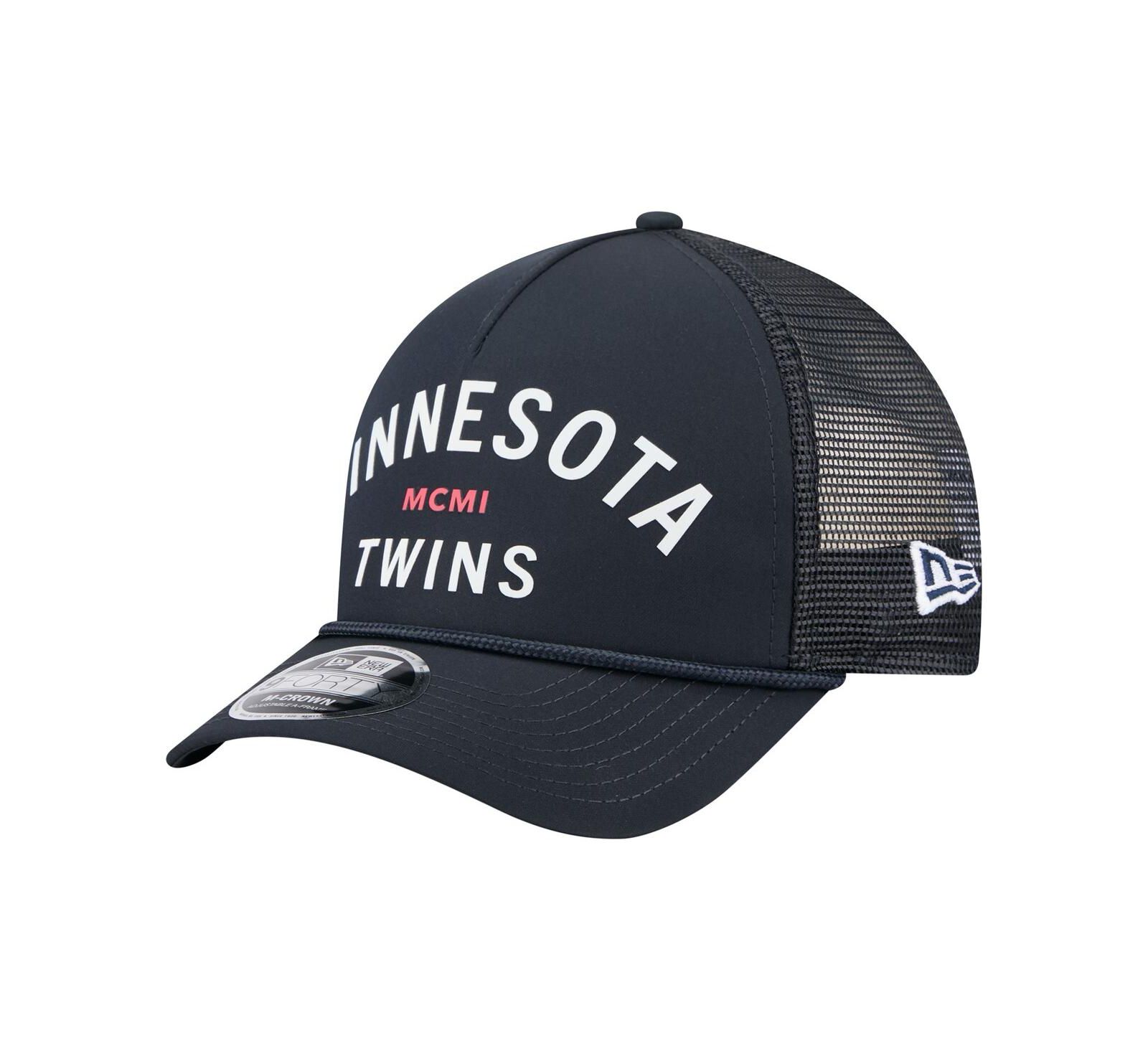 New Era Men's Navy Minnesota Twins Minimalist 9FORTY A-Frame Adjustable Hat