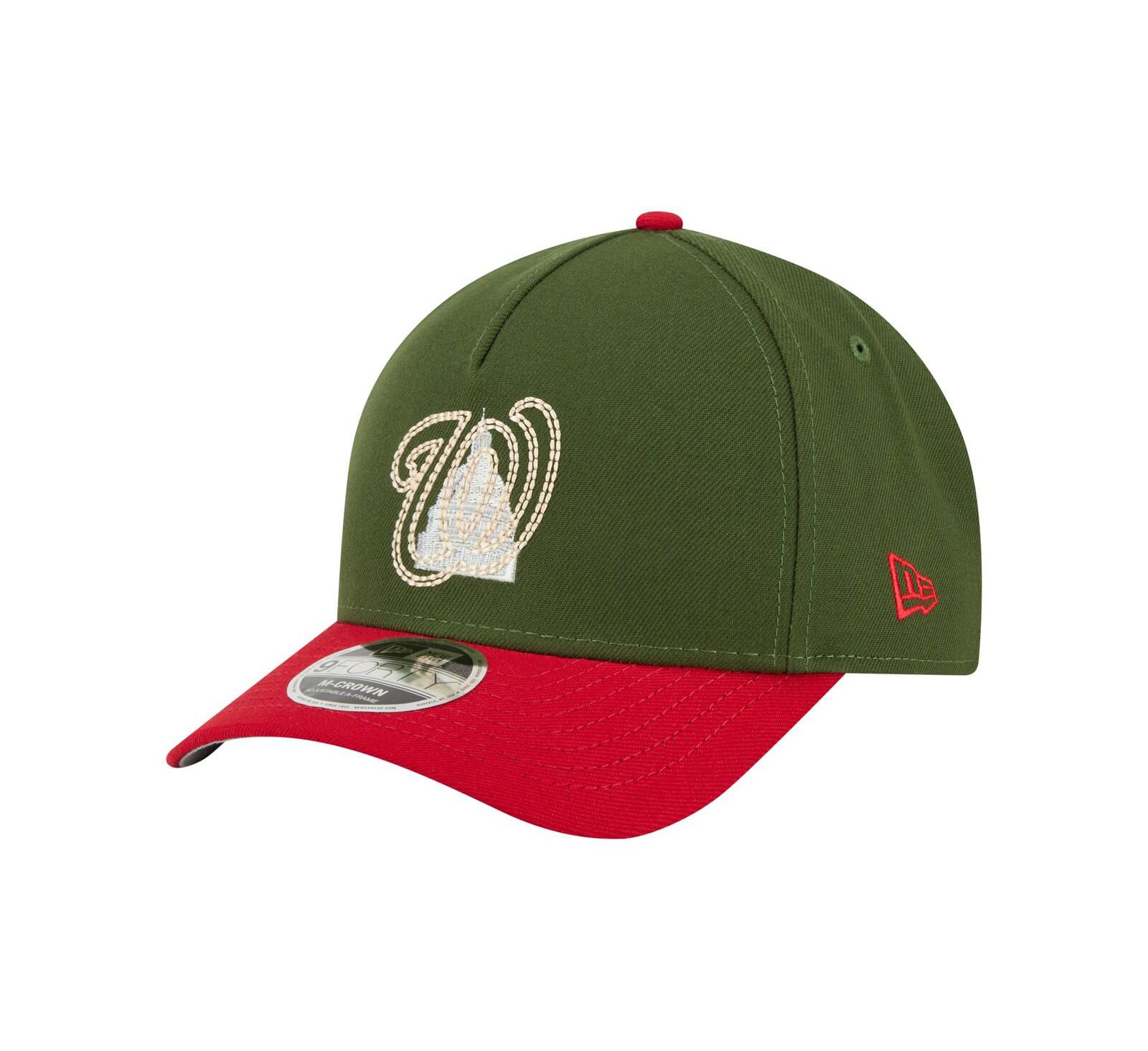 New Era Men's Dark Green Washington Nationals City Feature 9FORTY A-Frame Adjustable Hat