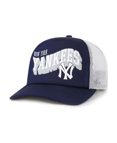 Мужская кепка '47 Brand Navy New York Yankees Meander Foam Trucker Snapback Hat