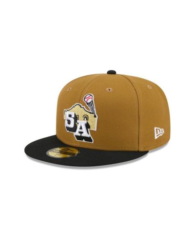 Мужская кепка New Era Gold San Antonio Missions Theme Nights 59FIFTY Fitted