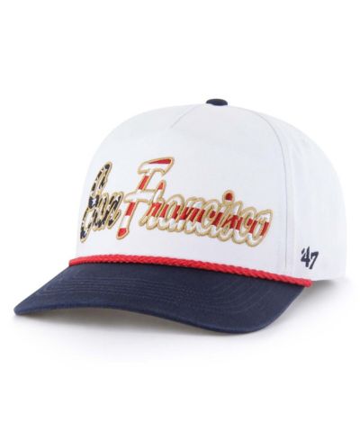 '47 Brand Мужская белая кепка San Francisco Giants Patriotic Overhand Hitch