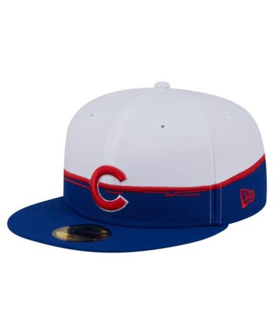 Мужская кепка New Era Royal/White Chicago Cubs Paint Stroke 59FIFTY Fitted