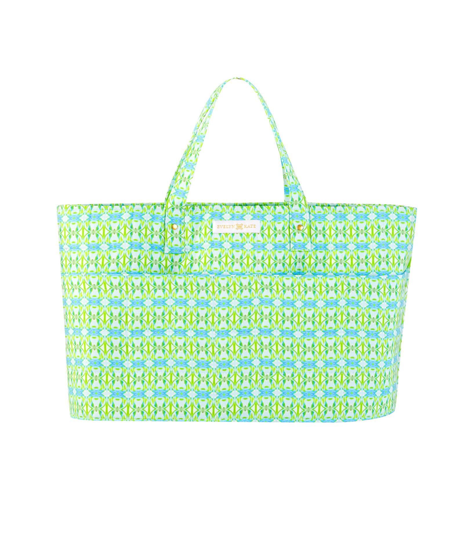 EVELYN & KATE Patterned Quilted Tote Bag