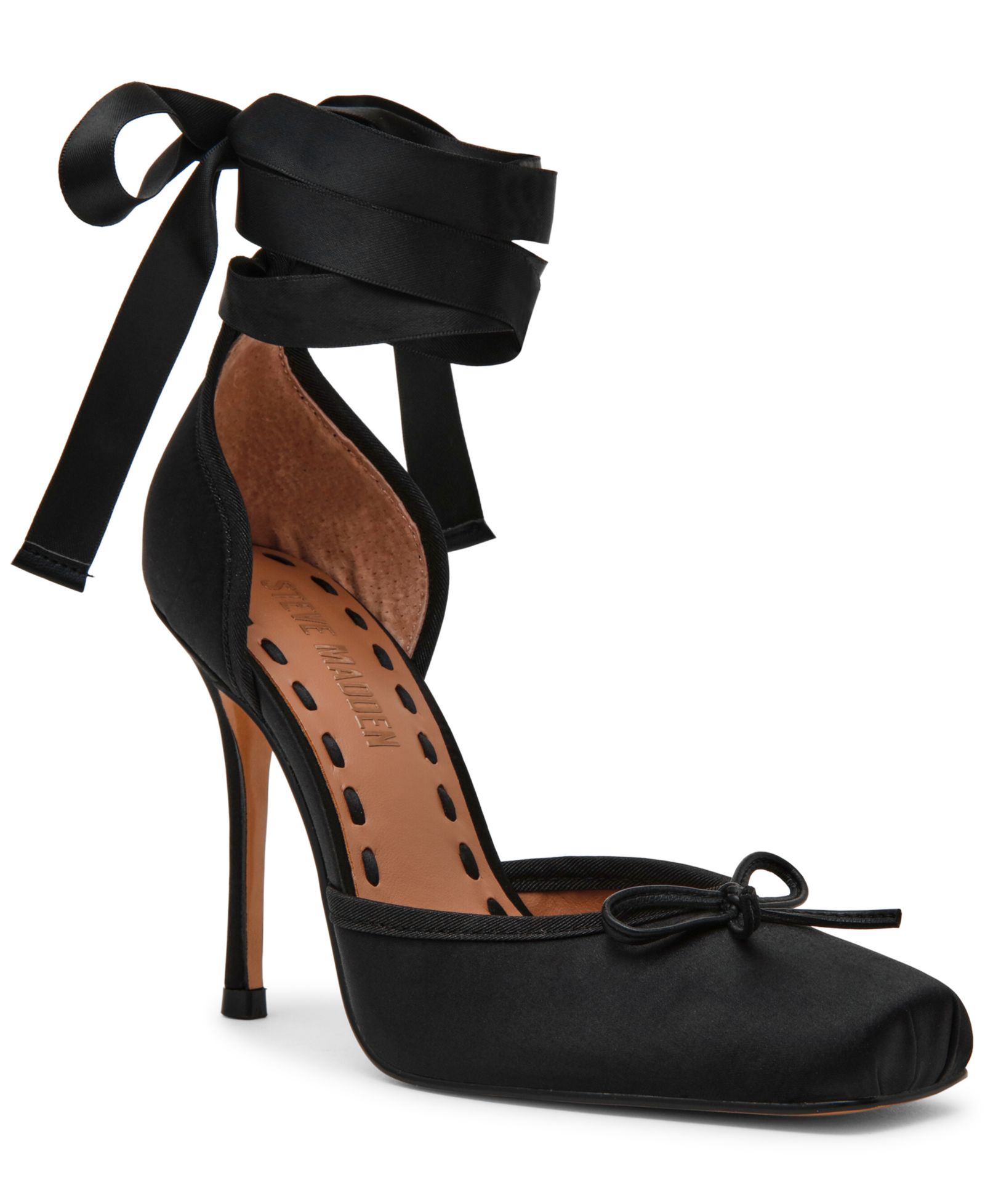 Steve Madden Women's Larina Lace-Up High Heel Ballet Pumps