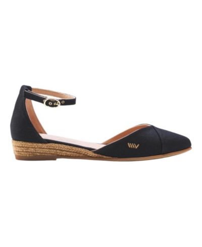 Women's Montroig Canvas Espadrille Flats Ankle Strap