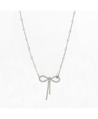 Ожерелье с лентой из кристаллов Camélie, посеребрение Sterling
