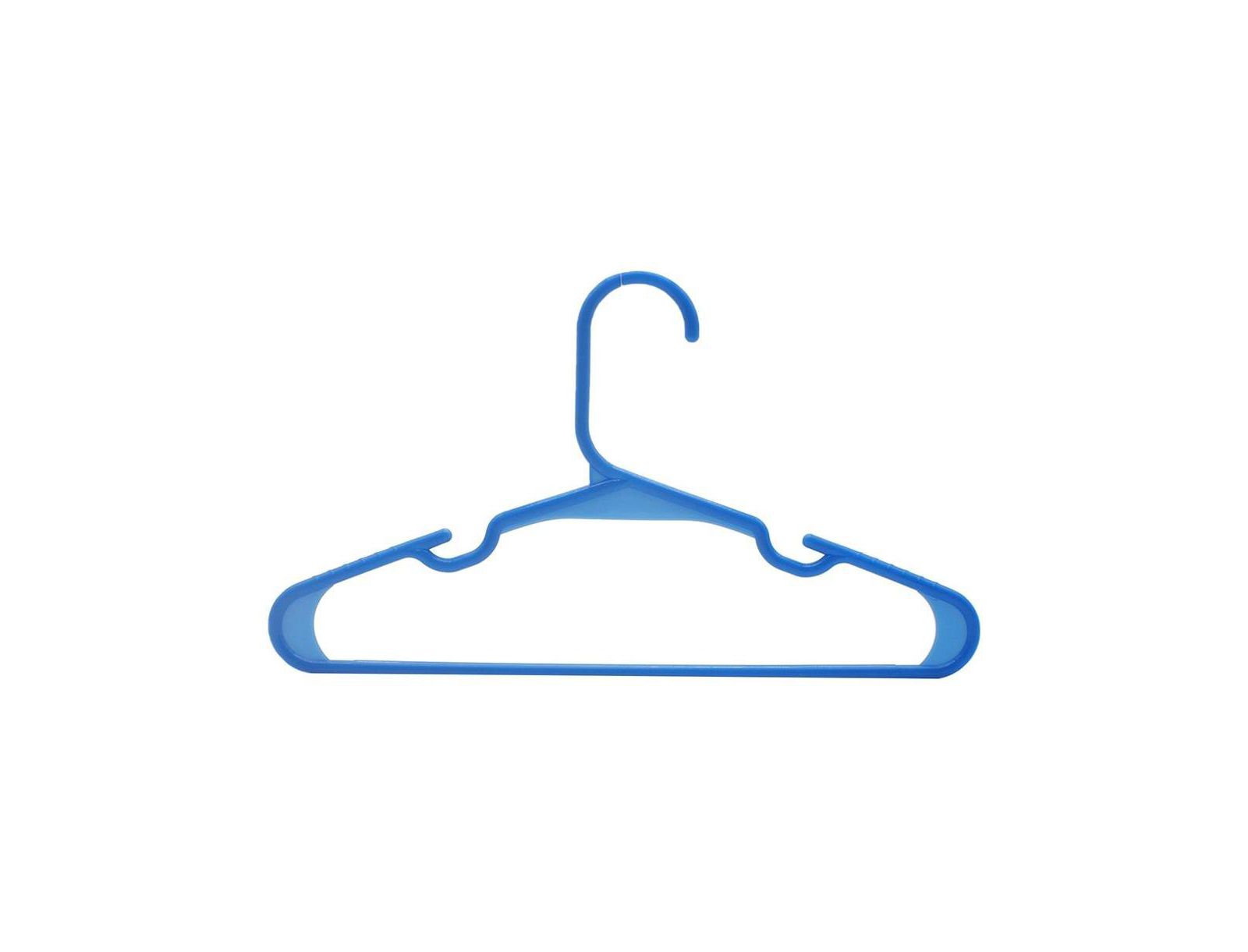 SereneLife 60 Pcs. Non-Slip Plastic Kids Hangers - Durable and Space-Saving Closet Organizers for Infants, Toddlers, and Kids' Clothing (Blue