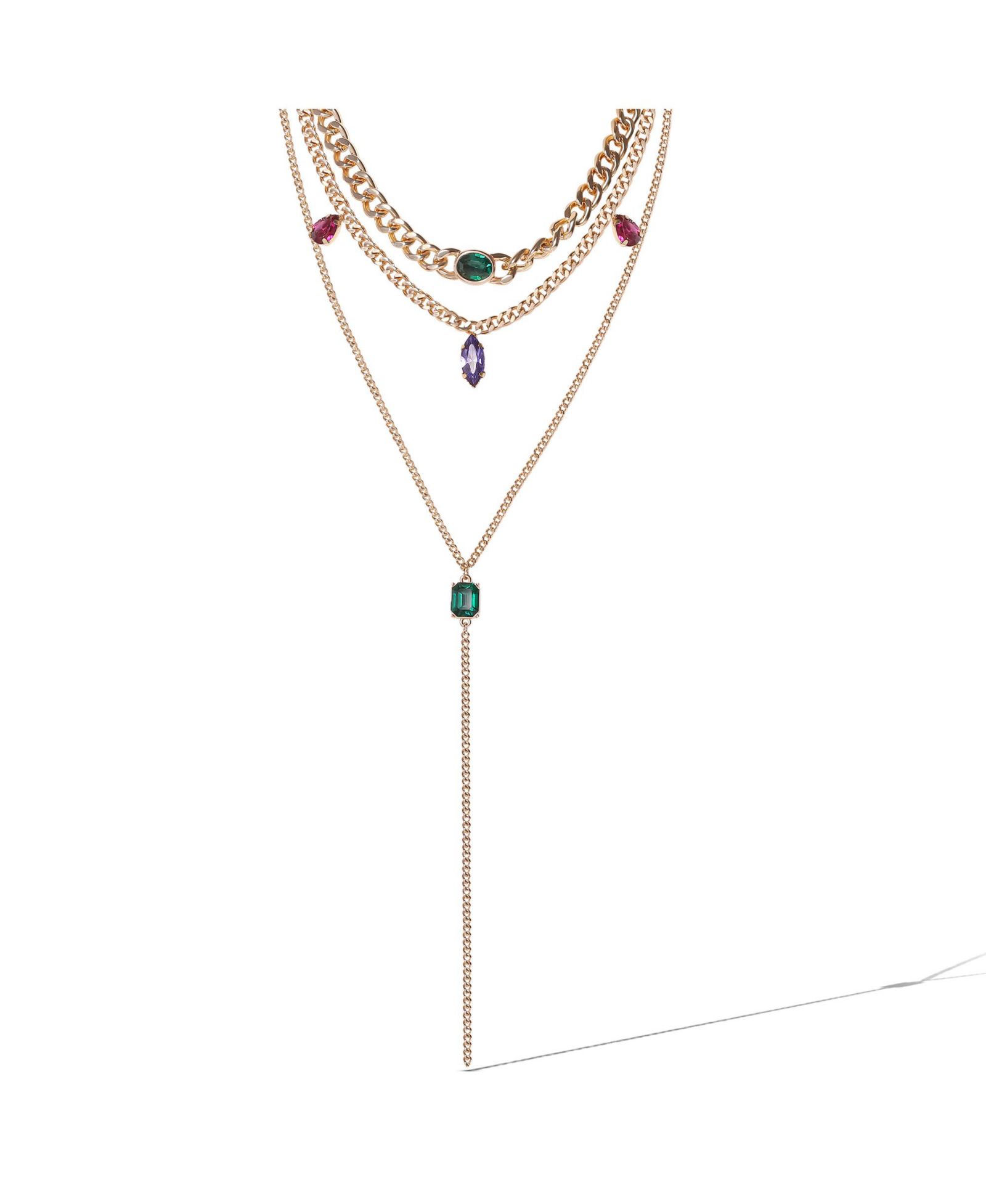 Ожерелье Jessica Simpson Tone Gemstone Accent Layered