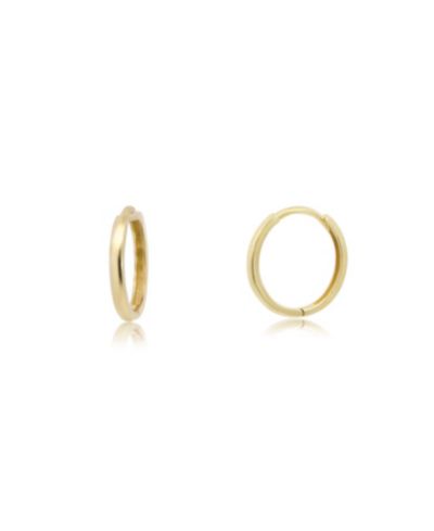 Серьги-кольца The Lovery Gold Huggie 14K Yellow Gold 12 x 2 мм