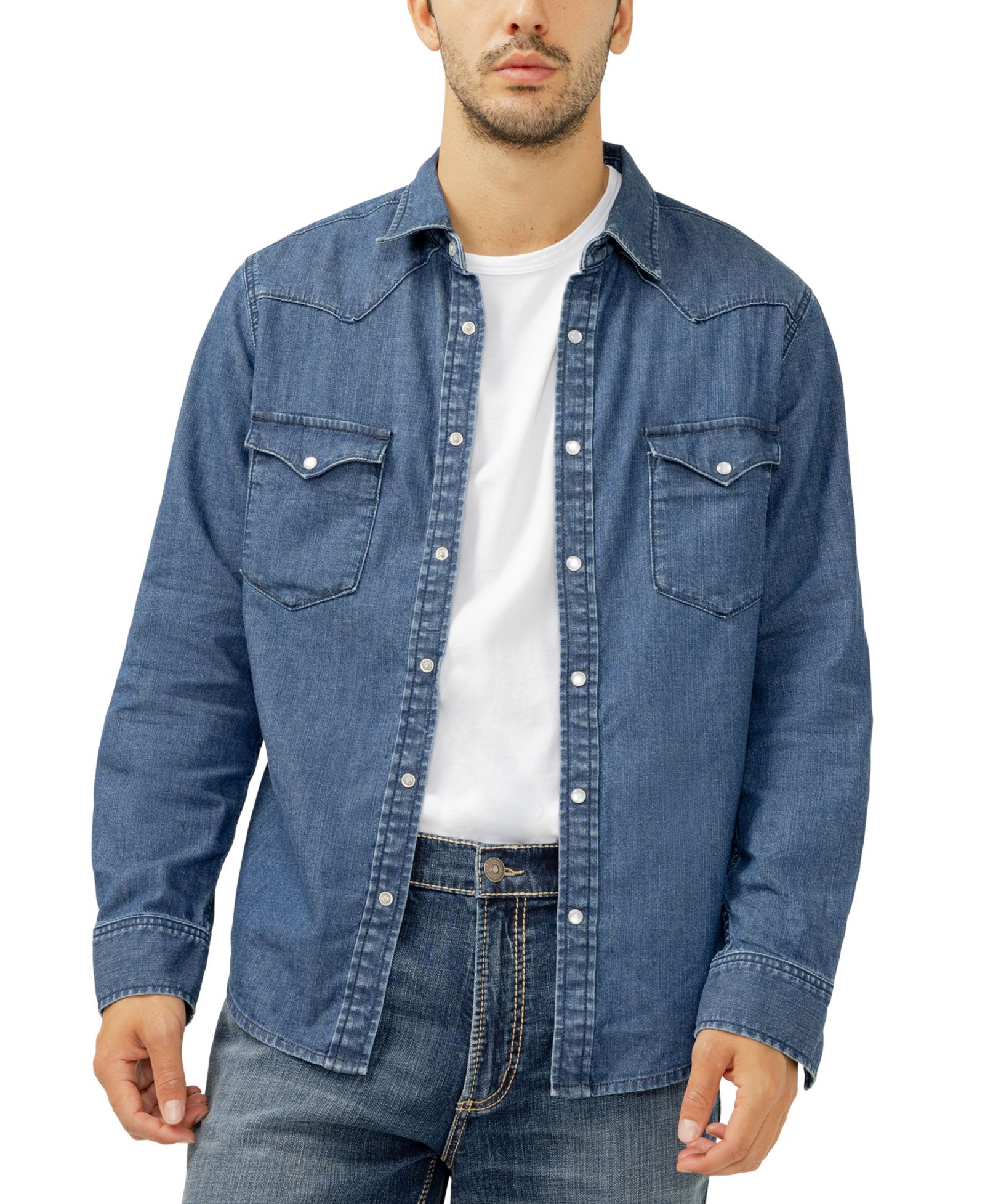 Мужская джинсовая рубашка Silver Jeans Co. Western